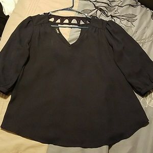 A. Byer 3/4 sleeve navy shirt